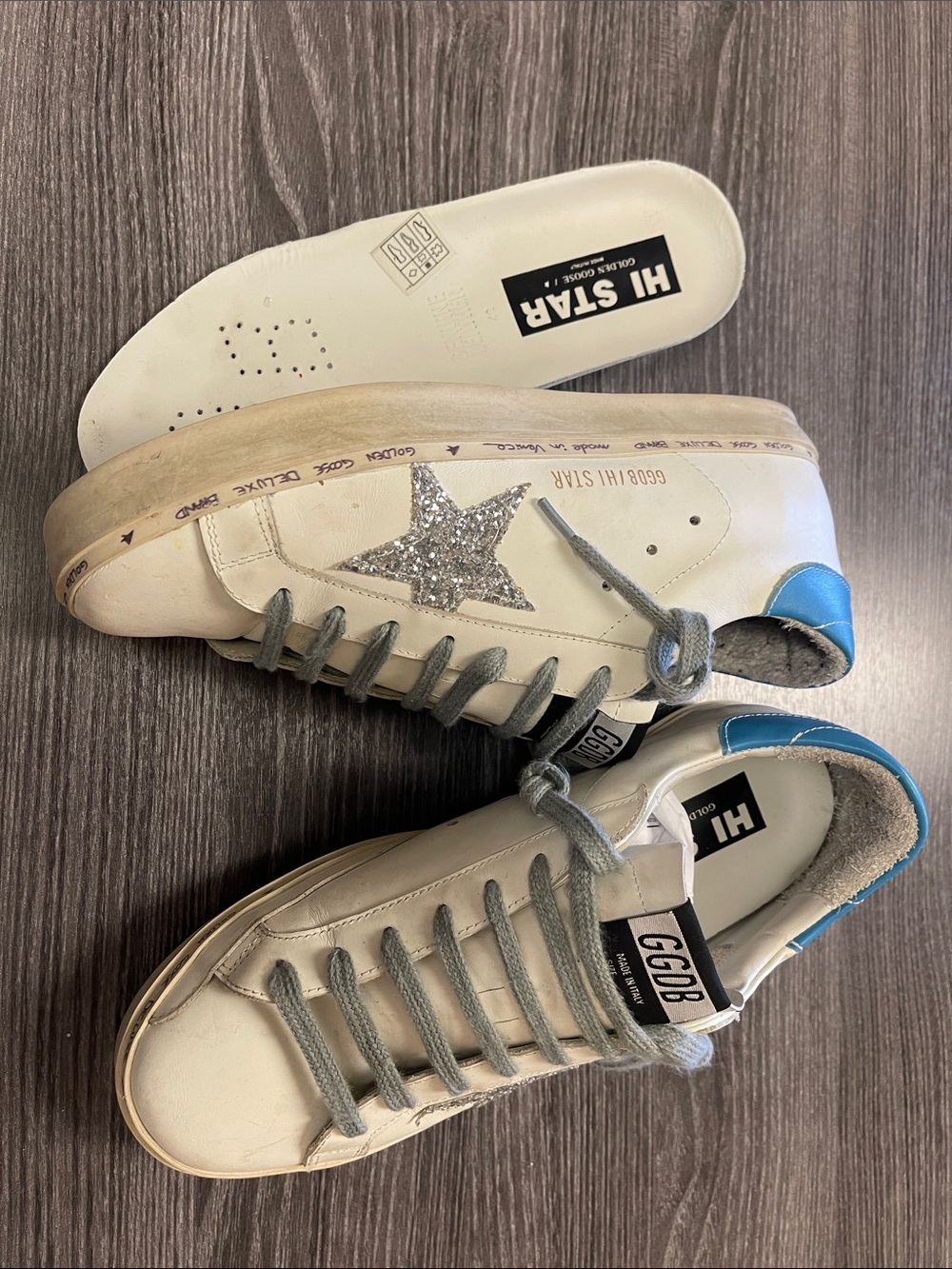Golden Goose hi star shoes sneakers EUC 42